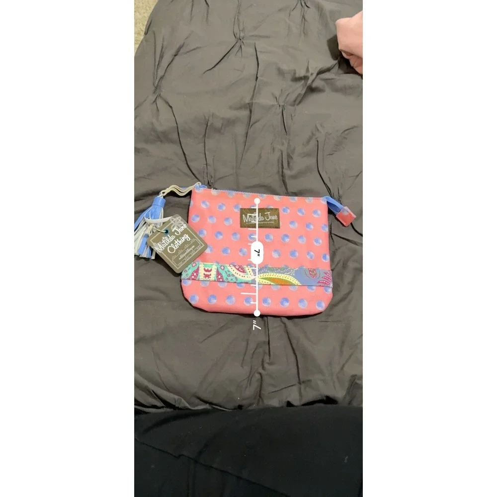 Matilda Jane The Adventure Begins Waterproof Large‎ Zippered Pouch New With Tags